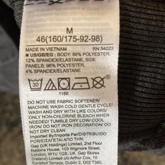 GapFit Maternity Brushed Tech Activewear Hooded Jersey in Gray Medium - Picture 8 of 8